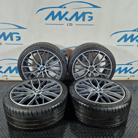 14-16 BMW 2 SERIES M SPORT OEM M405 19" ALLOY WHEELS & MICHELIN TYRES 6796220