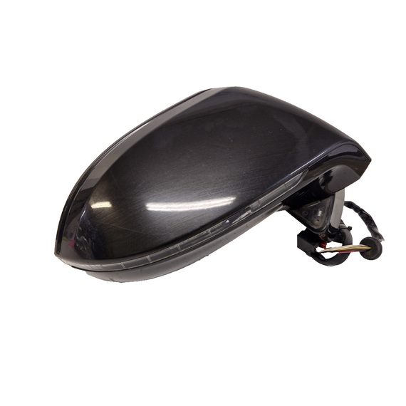 AUDI A7 4G GENUINE FRONT RIGHT DRIVER SIDE WING MIRROR IN BLACK