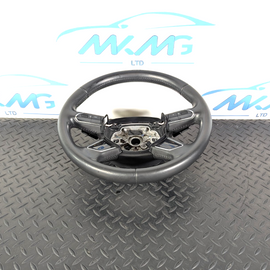12-18 AUDI A6 C7 GENUINE MULTIFUNCTION LEATHER STEERING WHEEL 4G0419091P