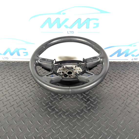 12-18 AUDI A6 C7 GENUINE MULTIFUNCTION LEATHER STEERING WHEEL 4G0419091P