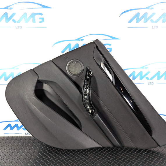 16-22 BMW X1 F48 REAR RIGHT SIDE DOOR CARD PANEL IN BLACK
