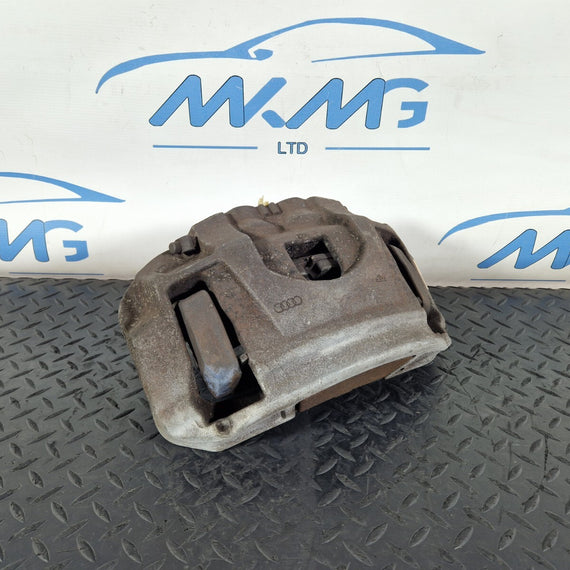 10-17 AUDI A8 4H FRONT LEFT N/S BRAKE CALIPER 4H05AC