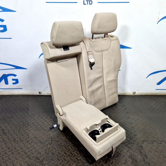 12-18 BMW 3 SERIES F31 REAR LEFT N/S BEIGE LEATHER SEAT BACKREST WITH ARMREST