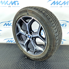 16-22 BMW X1 F48 GENUINE ALLOY WHEEL & (RSC)TYRE 225/50R18 6856070 E71/2JX18H2