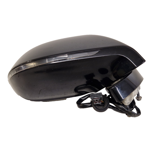AUDI A7 4G GENUINE FRONT RIGHT DRIVER SIDE WING MIRROR IN BLACK