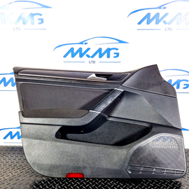 17-20 VW GOLF MK7.5 PASSENGER FRONT DOOR CARD PANEL BLACK 5G4867011