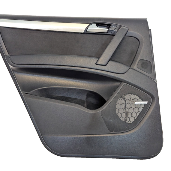 10-15 AUDI Q7 4L GENUINE OEM REAR LEFT SIDE DOOR CARD PANEL TRIM 4L0971693E