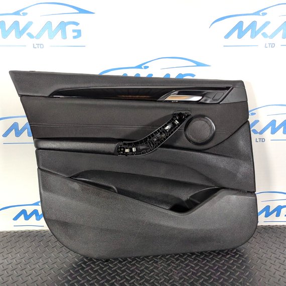 16-22 BMW X1 F48 FRONT PASSENGER SIDE DOOR CARD PANEL IN BLACK