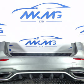 19-ON MERCEDES BENZ B CLASS AMG LINE PREM W247 REAR BUMPER IN MOUNTAIN GRAY 787