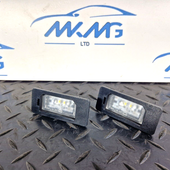 20-ON BMW 2 SERIES M-SPORT F44 F40 GENUINE UMBER PLATE LED LIGHT PAIR 9481841 X2