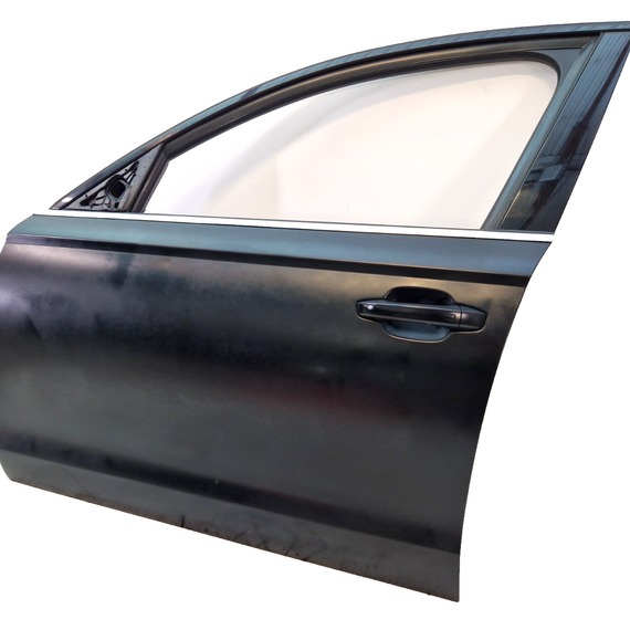 12-18 AUDI A6 C7 GENUINE FRONT LEFT N/S COMPLETE DOOR BLACK (NEEDS REPAINTING)