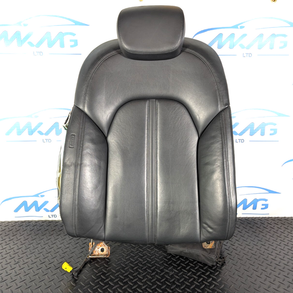 10-17 AUDI A8 4H  REAR O/S RIGHT BLACK LEATHER BACK REST 4H0885274 DAMAGED