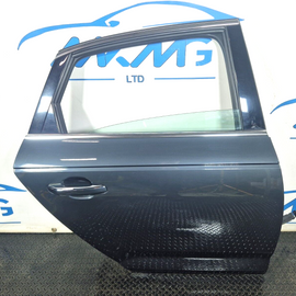 16-19 AUDI A4 B9 SALOON REAR RIGHT O/S/R COMPLETE DOOR IN GREY LX7L ( DAMAGE)