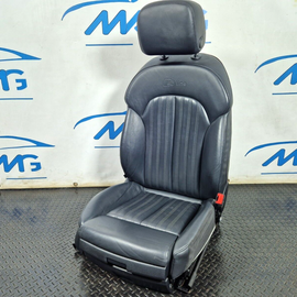 10-18 AUDI A7 4G S-LINE FRONT RIGHT O/S FULL ELECTRIC HEATED BLACK LEATHER SEAT