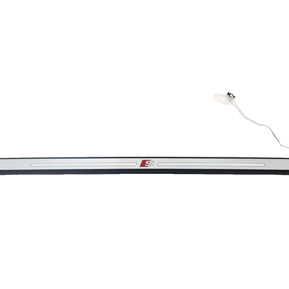 2018 AUDI A5 S GENUINE LINE COUPE DRIVER SIDE FRONT DOOR SILL STRIP 8W6947418A