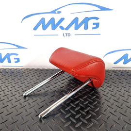 12-18 BMW 4 SERIES F36 LCI REAR LEFT/RIGHT SIDE SEAT RED LEATHER HEADREST