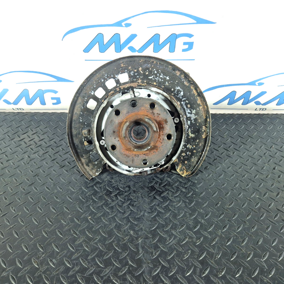 10-15 AUDI Q7 4L REAR WHEEL CARRIER KNUCKLE BRAKE DISC PLATE LEFT N/S 7L8505435A