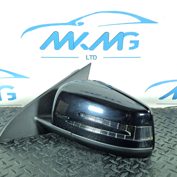 12-18 MERCEDES BENZ W176 FRONT LEFT N/S POWER FOLD WING MIRROR IN BLACK 191