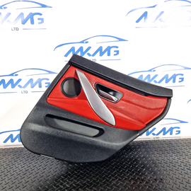 12-18 BMW 4 SERIES F36 LCI M-SPORT REAR RIGHT O/S/R DOOR PANEL RED LEATHER