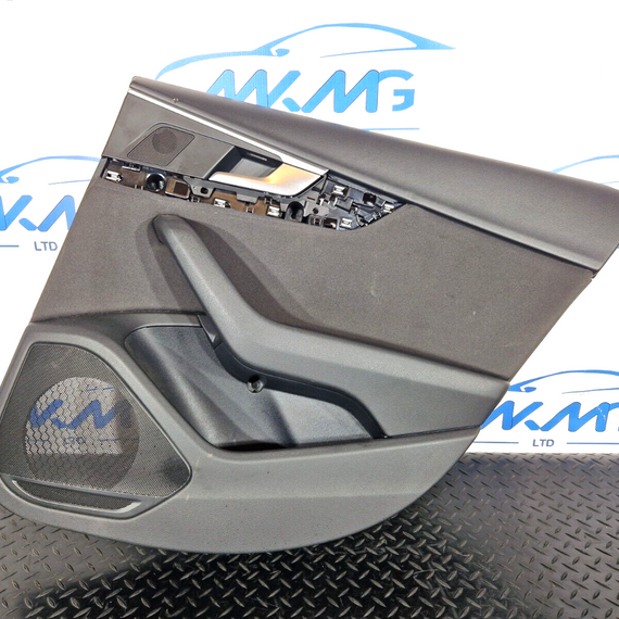 16-19AUDI A4 B9 AVANT/ESTATE GENUINE REAR DRIVER SIDE FABRIC DOOR CARD 8w0867488