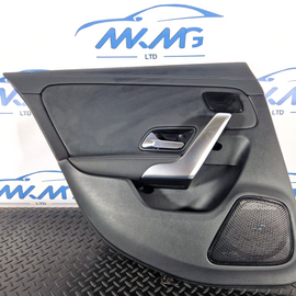 19-ON MERCEDES BENZ CLA C118 REAR LEFT N/S/R DOOR CARD PANEL BLASK LEATHER