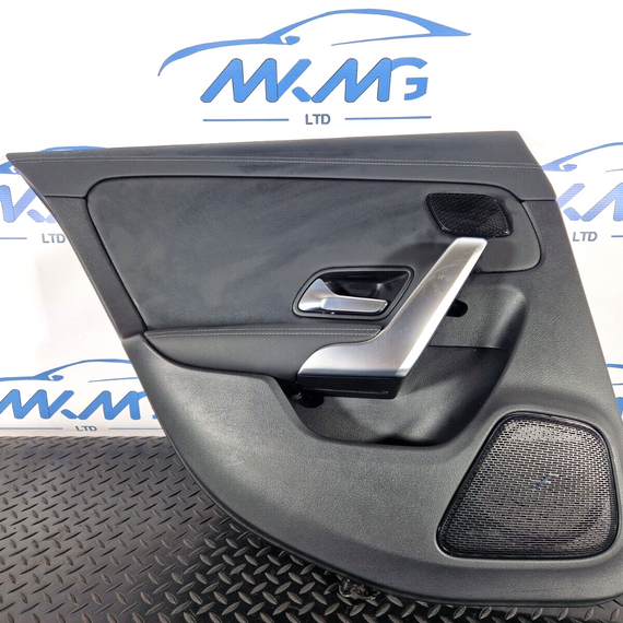 19-ON MERCEDES BENZ CLA C118 REAR LEFT N/S/R DOOR CARD PANEL BLASK LEATHER