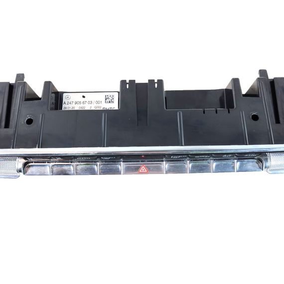 19-ON MERCEDES B CLASS W247 HEATER SWITCH CLIMATE CONTROL UNIT PANEL A2479056703