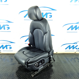 10-17 AUDI A8 4H GENUINE FRONT LEFT N/S BLACK LEATHER HEATED COMFORT SEAT SCREEN