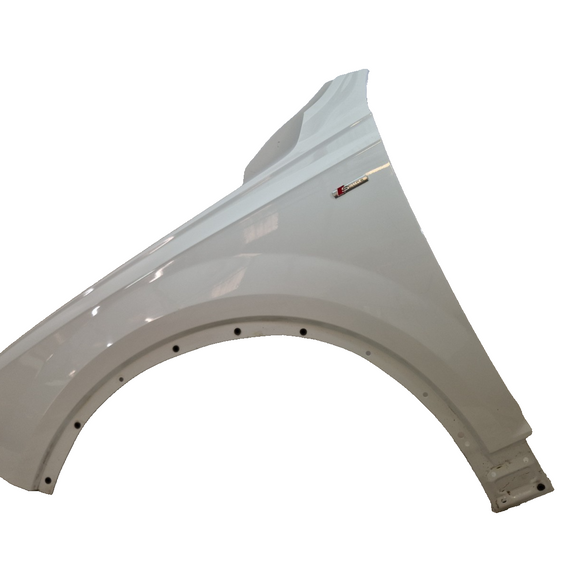 16-20 AUDI Q7 4M FRONT LEFT SIDE N/S WING FENDER PANEL IN WHITE 0Q / C9A