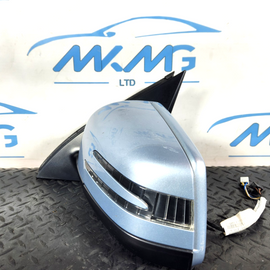 11-19 MERCEDES BENZ ML W166 FRONT LEFT N/S WING MIRROR POWER FOLD IN SILVER 988