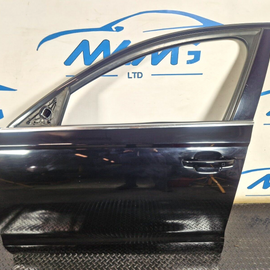 12-18 AUDI A6 C7 GENUINE FRONT LEFT N/S/F COMPLETE DOOR IN BRILLIANT BLACK LY9B