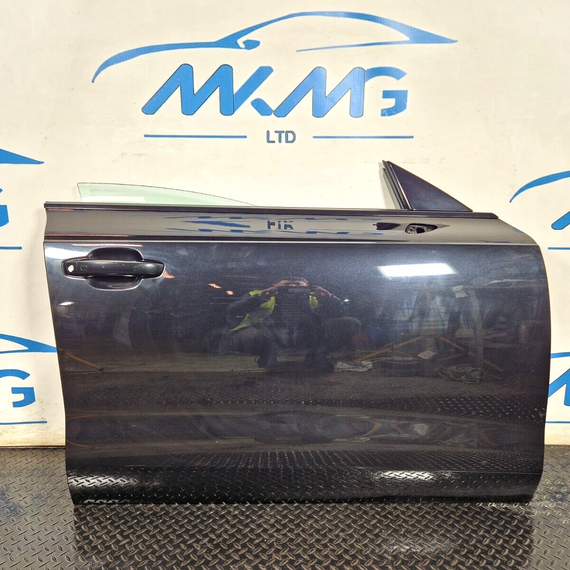10-18 AUDI A7 4G S-LINE GENUINE FRONT RIGHT O/S COMPLETE DOOR IN BLACK L8Z9Y