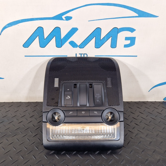 10-13 BMW X5 E70 LCI INTERIOR ROOF LIGHT & SWITCH PANEL 9225937