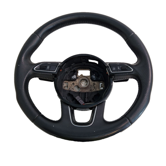 10-15 AUDI Q7 4L FRONT DRIVERS MULTIFUNCTION STEERING WHEEL 8U0419091AB