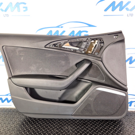 12-18 AUDI A6 C7 PASSENGER SIDE FRONT LEFT DOOR CARD PANEL 4G1867105 4G0837019