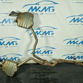 15-18 AUDI A7 4G 3.0TDI FACELIFT GENUINE REAR SECTION EXHAUST TWIN PIPE MUFFLERS