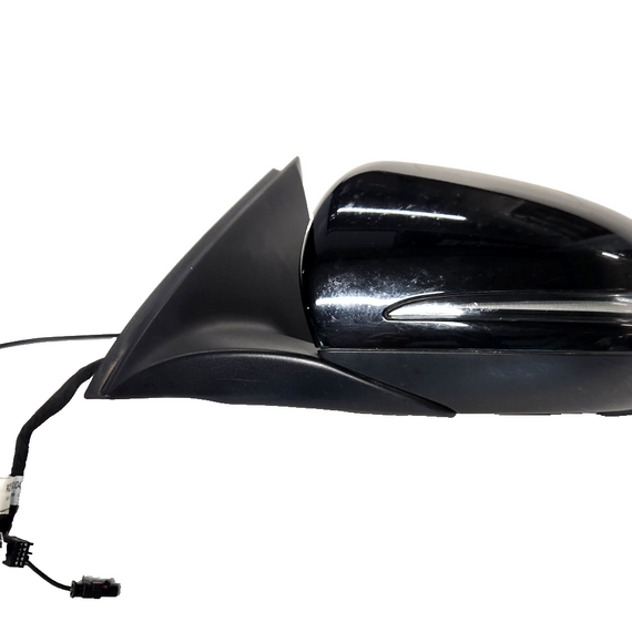 16-22 MERCEDES X253 GENUINE LEFT N/S WING MIRROR BLACK 197 (SPARE OR REPAIR)