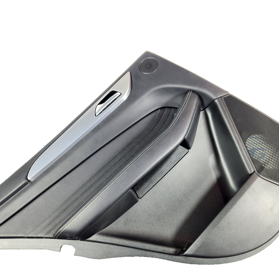 11-19 MERCEDES BENZ ML W166 REAR LEFT N/S BLACK LEATHER DOOR CARD PANEL