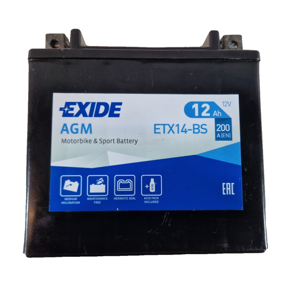 ETX14-BS Exide Motorcycle Battery