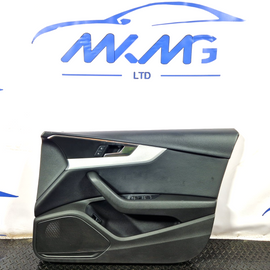 16-19 AUDI A4 B9 GENUINE FRONT RIGHT O/S BLACK LEATHER DOOR CARD & SWITCHES