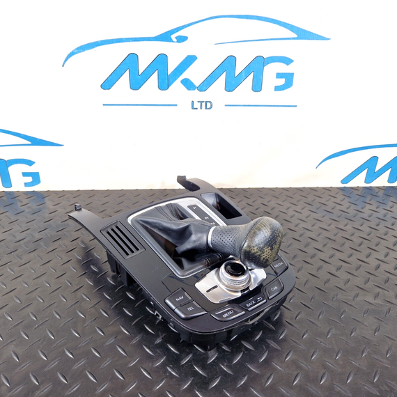 12-17 AUDI Q5 S-LINE GEAR SELECTOR SURROUND TRIM & GEAR KNOB 8T0919611K