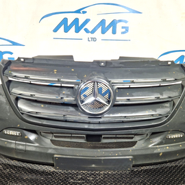 18-ON MERCEDES SPRINTER W907 W910 COMPLETE FRONT BUMPER WITH GRILL A9108850000