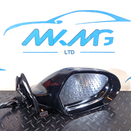 12-18 AUDI A6 C7 GENUINE RIGHT DRIVER O/S MANUAL FOLD WING MIRROR BLACK LY9B