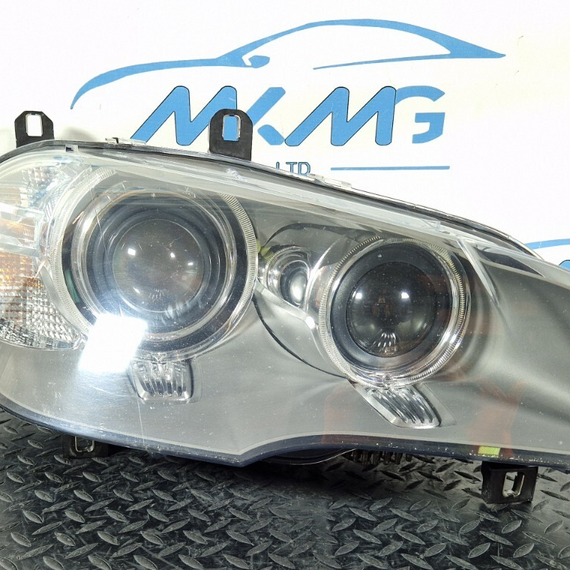10-13 BMW X5 E70 LCI FRONT RIGHT O/S COMPLETE HEADLIGHT (PLUG&PLAY) 7221894