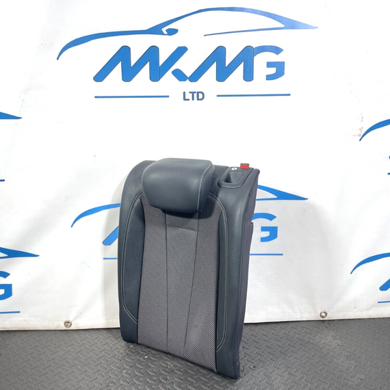 16-19 AUDI A4 B9 S-LINE REAR PASSENGER SIDE HALF LEATHER BACKREST SEAT IN BLACK