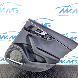 16-19 AUDI A4 AVANT B9 REAR RIGHT SIDE BLACK LEATHER DOOR CARD 8W0867488