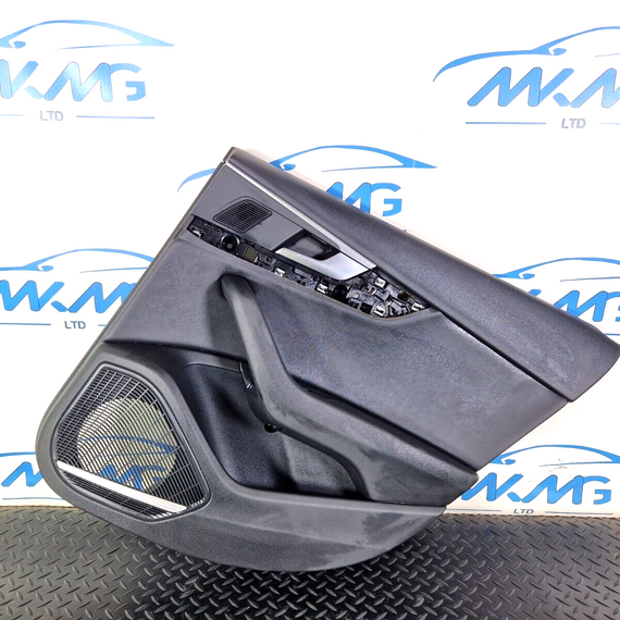 16-19 AUDI A4 AVANT B9 REAR RIGHT SIDE BLACK LEATHER DOOR CARD 8W0867488