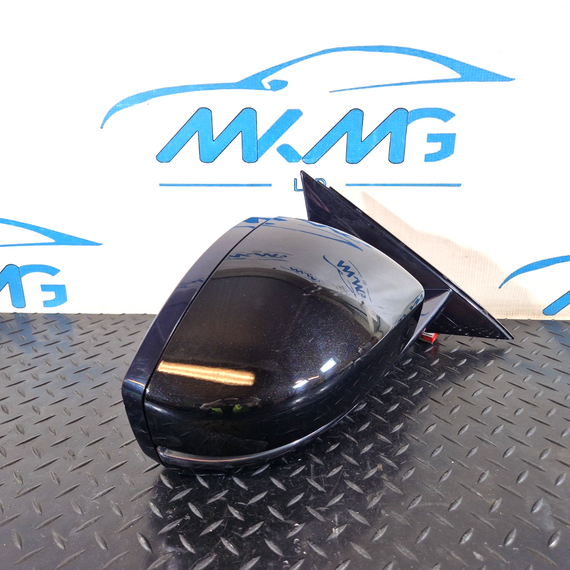 19-ON RANGE ROVER EVOQUE L551 RIGHT O/S POWER FOLD WING MIRROR BLACK M8D217682