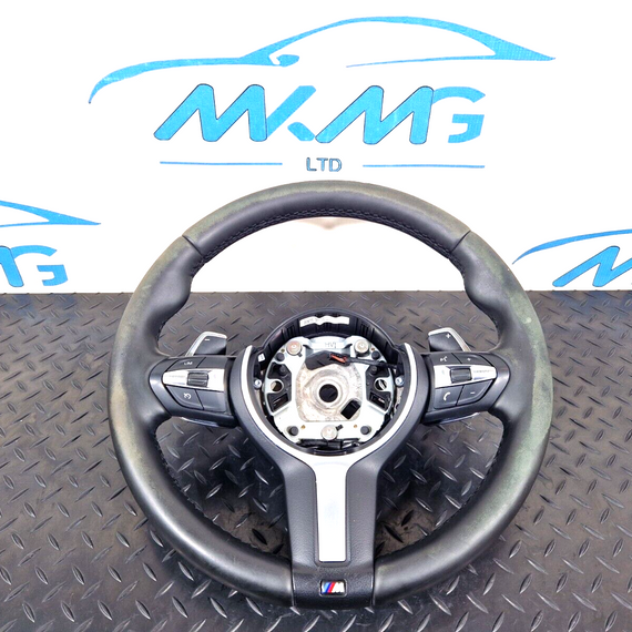12-18 BMW 3 SERIES F30 LCI OEM MSPORT STEERING WHEEL PADDLE SHIFT 7852448