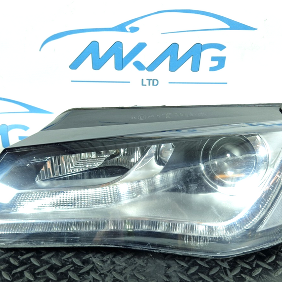 10-17 AUDI A8 4D GENUINE FRONT LEFT N/S GENUINE HEADLIGHT 4H0941029 (DAMAGED)